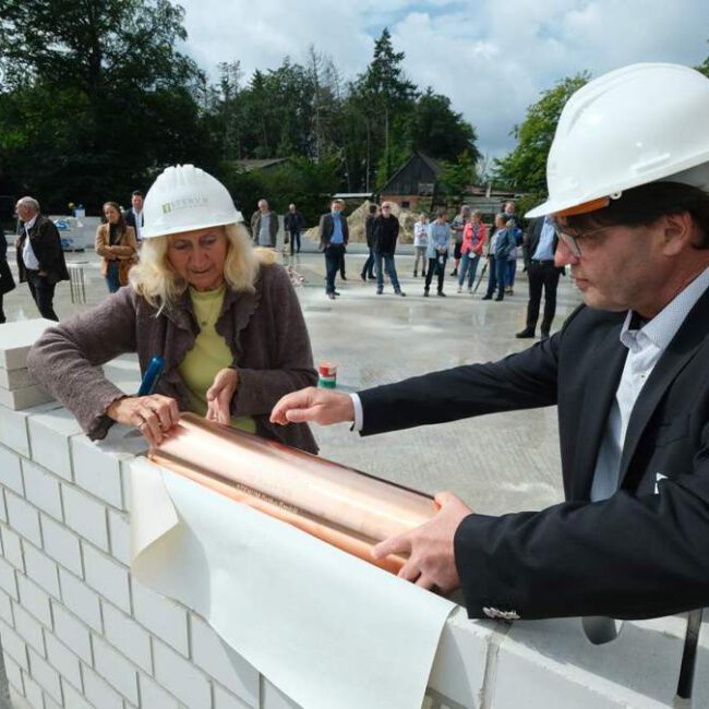 Grundsteinlegung Bettenhaus STENUM Orthopädietechnik